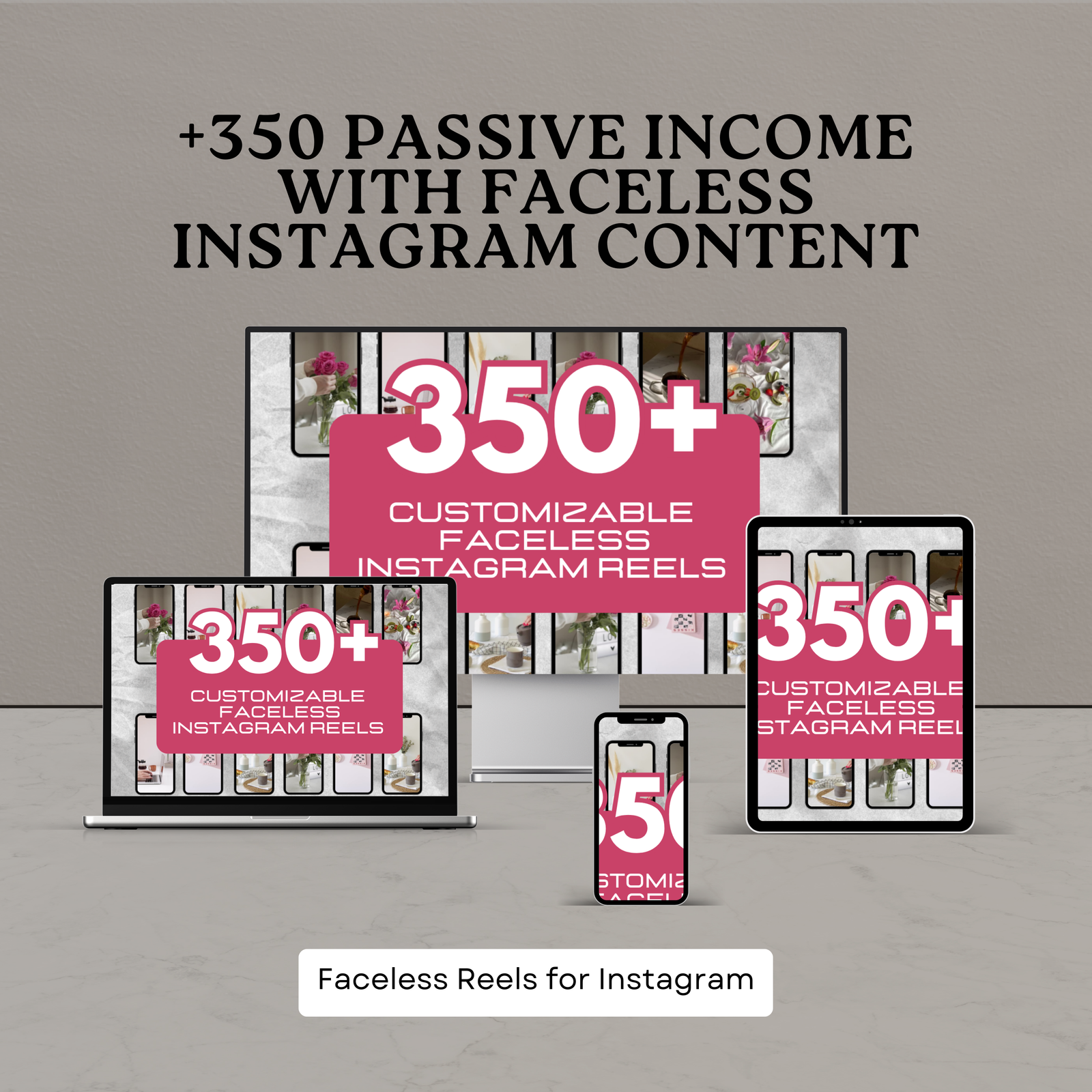 Passive Income With Faceless Instagram Content