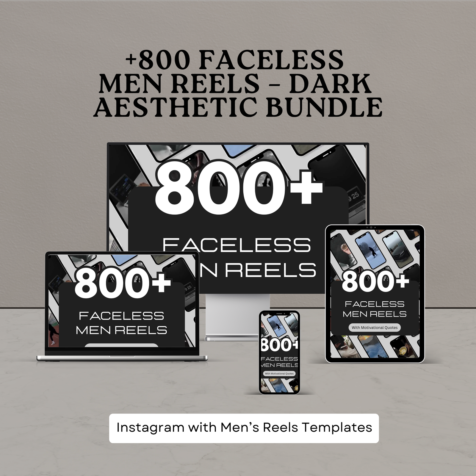 Faceless Men Reels – Dark Aesthetic Bundle