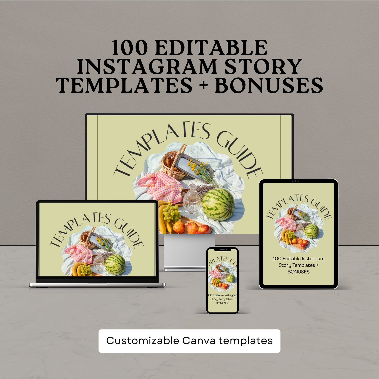 Instagram Stories Templates Guide+ Bonuses