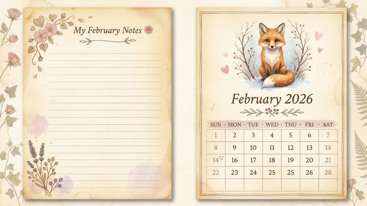 Woodland Junk Journal Calendar - Image 3