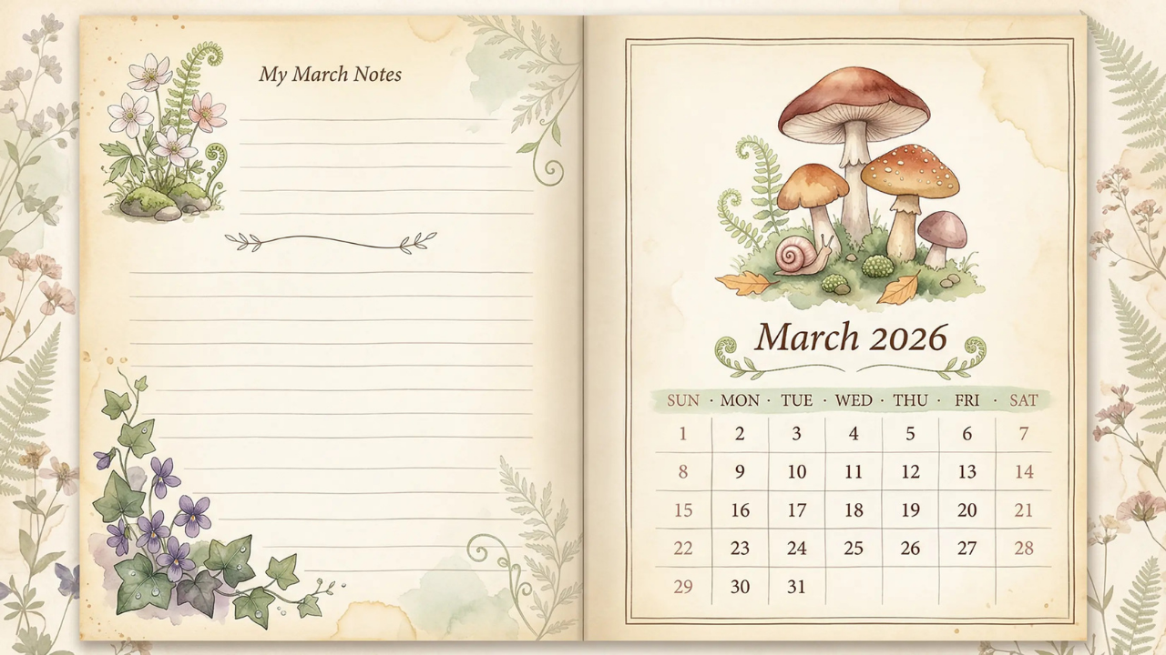Woodland Junk Journal Calendar - Image 4