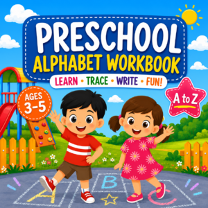 Preschool Alphabet Workbook for Kids | Trace, Write & Learn Letters